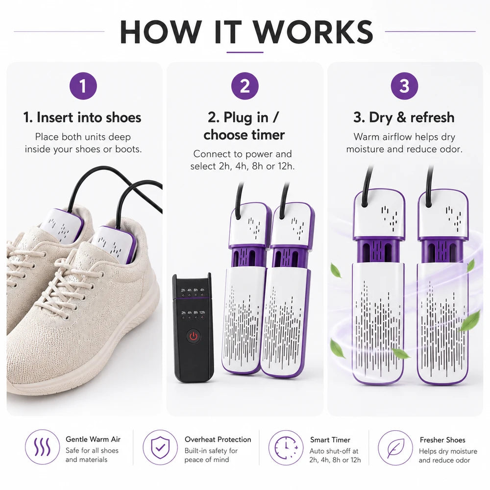 Flexi-Fit Telescopic Shoe Dryer